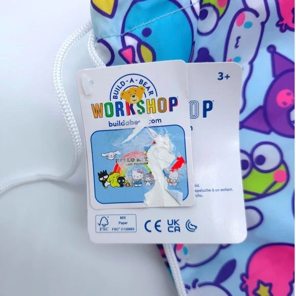 Sanrio Hello Kitty Friends Bundle Drawstring Bag Plush Pencil Case Blue Multi OS - Picture 4 of 15